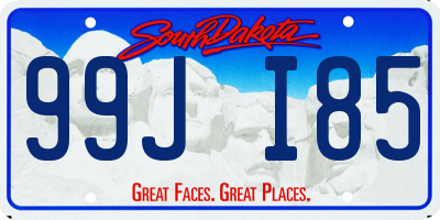 SD license plate 99JI85