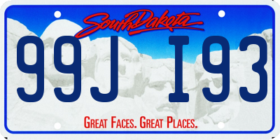 SD license plate 99JI93