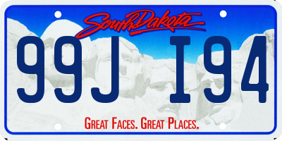 SD license plate 99JI94