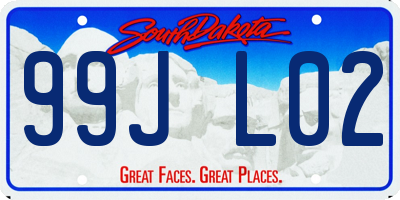 SD license plate 99JL02