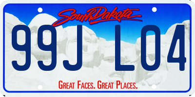 SD license plate 99JL04