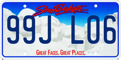 SD license plate 99JL06