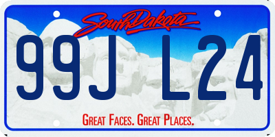 SD license plate 99JL24