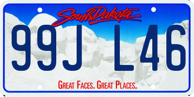 SD license plate 99JL46