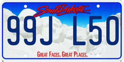 SD license plate 99JL50