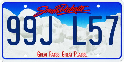 SD license plate 99JL57
