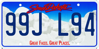SD license plate 99JL94