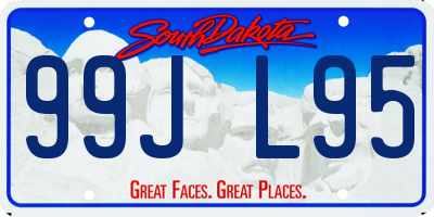 SD license plate 99JL95
