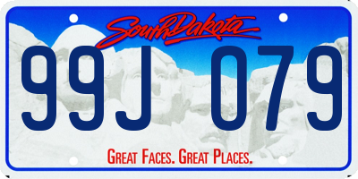 SD license plate 99JO79