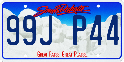 SD license plate 99JP44