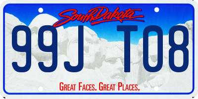 SD license plate 99JT08