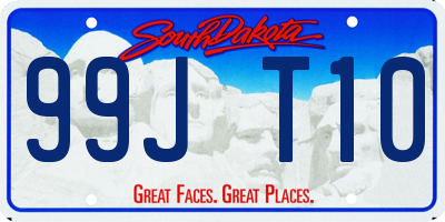 SD license plate 99JT10