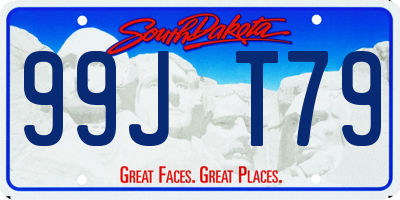 SD license plate 99JT79