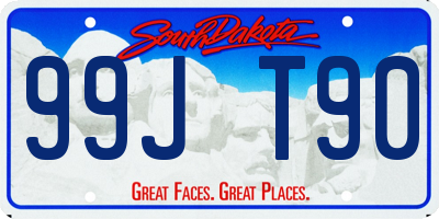 SD license plate 99JT90