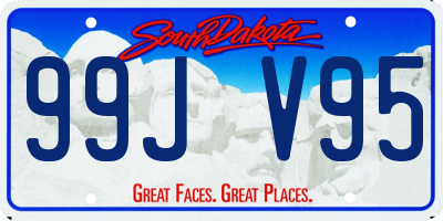 SD license plate 99JV95