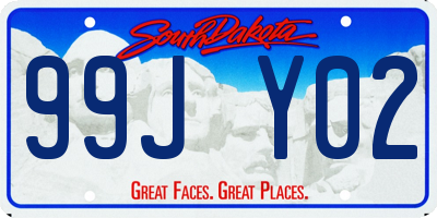 SD license plate 99JY02