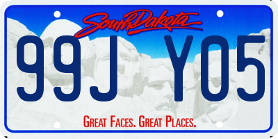 SD license plate 99JY05