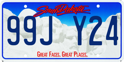 SD license plate 99JY24