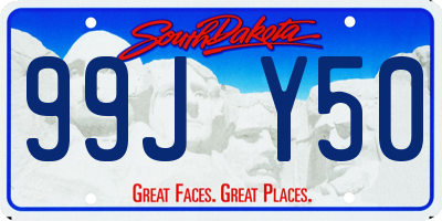 SD license plate 99JY50