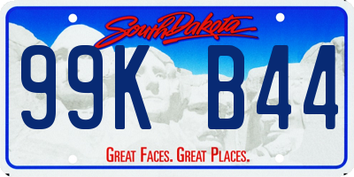 SD license plate 99KB44