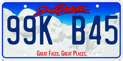 SD license plate 99KB45