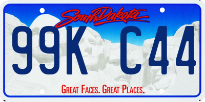 SD license plate 99KC44