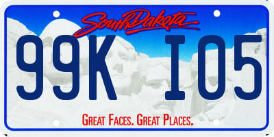 SD license plate 99KI05