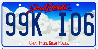 SD license plate 99KI06