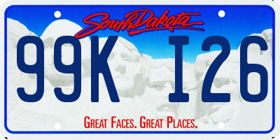 SD license plate 99KI26