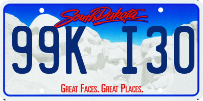 SD license plate 99KI30