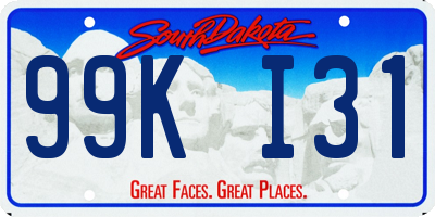 SD license plate 99KI31