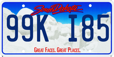 SD license plate 99KI85
