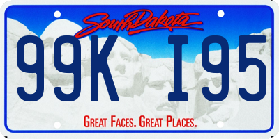 SD license plate 99KI95