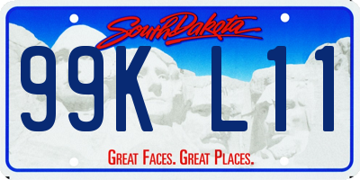 SD license plate 99KL11