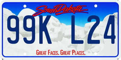 SD license plate 99KL24