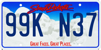 SD license plate 99KN37