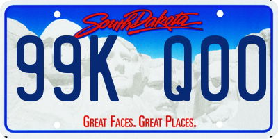 SD license plate 99KQ00