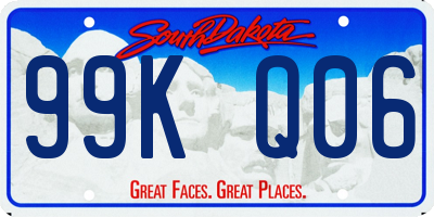 SD license plate 99KQ06