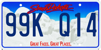 SD license plate 99KQ14