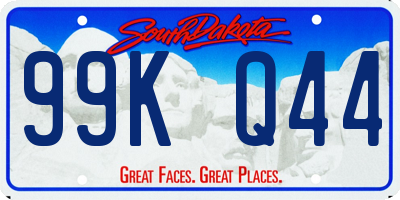 SD license plate 99KQ44