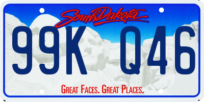 SD license plate 99KQ46