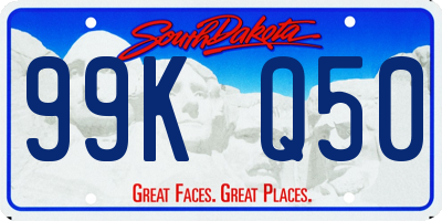 SD license plate 99KQ50