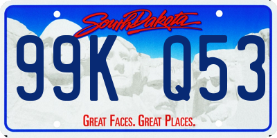 SD license plate 99KQ53