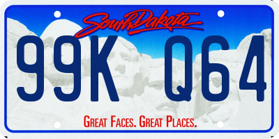 SD license plate 99KQ64