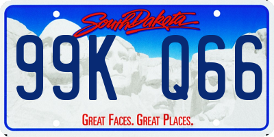 SD license plate 99KQ66