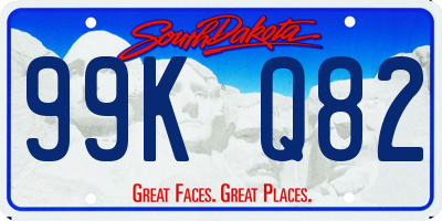 SD license plate 99KQ82