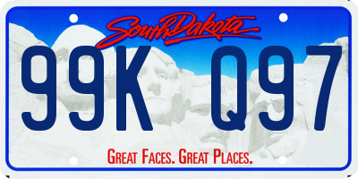 SD license plate 99KQ97