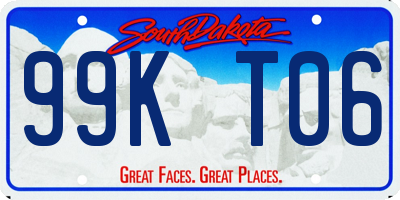 SD license plate 99KT06