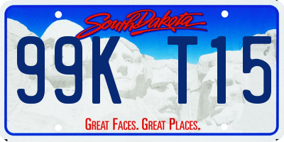SD license plate 99KT15