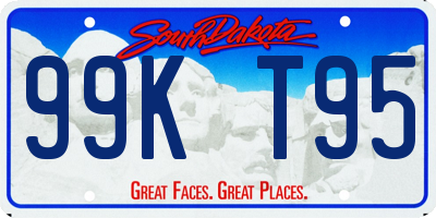 SD license plate 99KT95